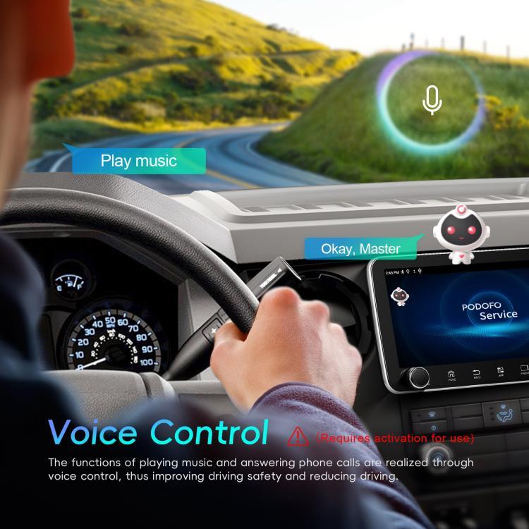 เครื่องเล่นรถยนต์ Android 15 ขนาดหน้าจอ 10.36 นิ้ว พร้อม CarPlay และปุ่มควบคุมคู่, รุ่นมาตรฐาน, รุ่นมาตรฐาน+ AHD+ ไมโครโฟน
