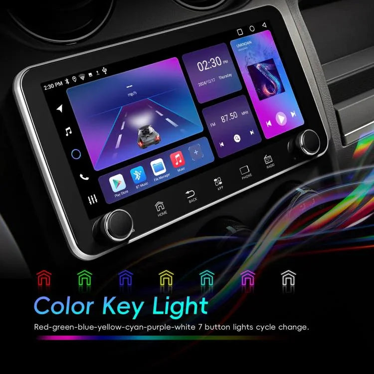 เครื่องเล่นรถยนต์ Android 15 ขนาดหน้าจอ 10.36 นิ้ว พร้อม CarPlay และปุ่มควบคุมคู่, รุ่นมาตรฐาน, รุ่นมาตรฐาน+ AHD+ ไมโครโฟน