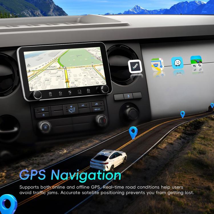 เครื่องเล่นรถยนต์ Android 15 ขนาดหน้าจอ 10.36 นิ้ว พร้อม CarPlay และปุ่มควบคุมคู่, รุ่นมาตรฐาน, รุ่นมาตรฐาน+ AHD+ ไมโครโฟน