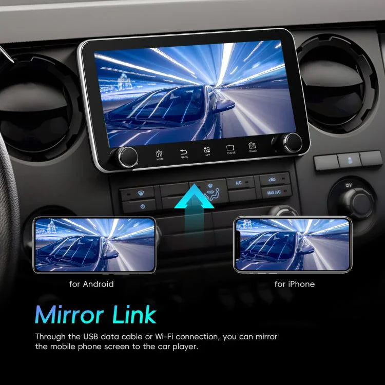เครื่องเล่นรถยนต์ Android 15 ขนาดหน้าจอ 10.36 นิ้ว พร้อม CarPlay และปุ่มควบคุมคู่, รุ่นมาตรฐาน, รุ่นมาตรฐาน+ AHD+ ไมโครโฟน