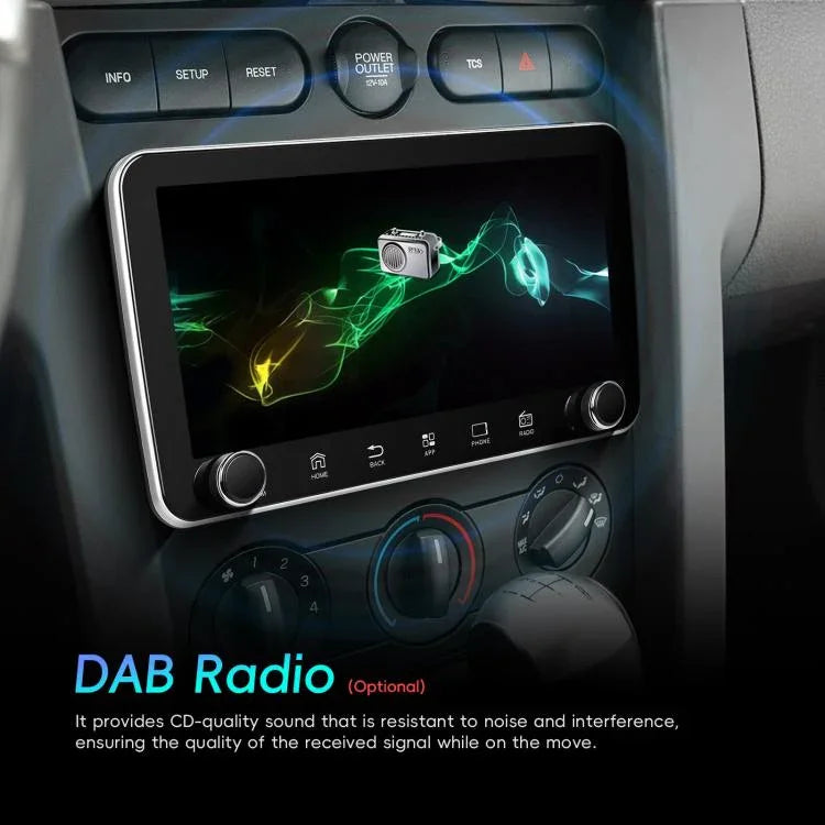 เครื่องเล่นรถยนต์ Android 15 ขนาดหน้าจอ 10.36 นิ้ว พร้อม CarPlay และปุ่มควบคุมคู่, รุ่นมาตรฐาน, รุ่นมาตรฐาน+ AHD+ ไมโครโฟน