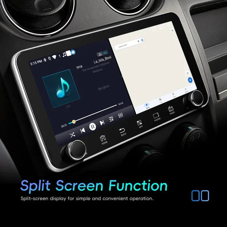 เครื่องเล่นรถยนต์ Android 15 ขนาดหน้าจอ 10.36 นิ้ว พร้อม CarPlay และปุ่มควบคุมคู่, รุ่นมาตรฐาน, รุ่นมาตรฐาน+ AHD+ ไมโครโฟน