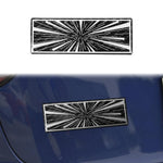 Car Tail Carbon Fiber Decorative Sticker, A, B