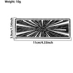 Car Tail Carbon Fiber Decorative Sticker, A, B