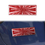Car Tail Carbon Fiber Decorative Sticker, A, B
