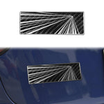 Car Tail Carbon Fiber Decorative Sticker, A, B