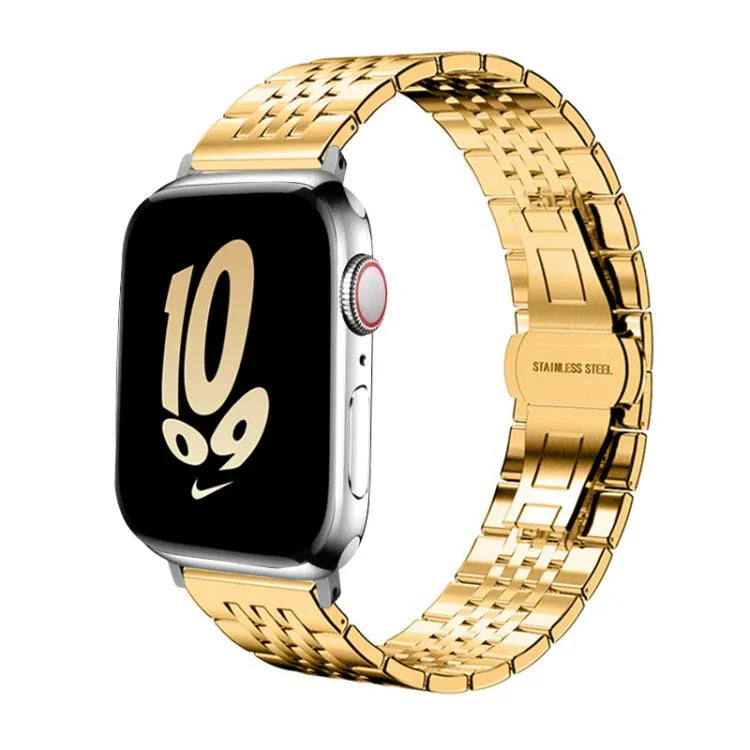 สายรัดนาฬิกาสแตนเลสสตีลตันเม็ดเจ็ดเม็ด xDfind สำหรับ Apple Watch 42 / 44 / 45 / 46 / 49 มม. 22 มม. สำหรับ Apple Watch 38 / 40 / 41 / S10 42 มม. 20 มม.