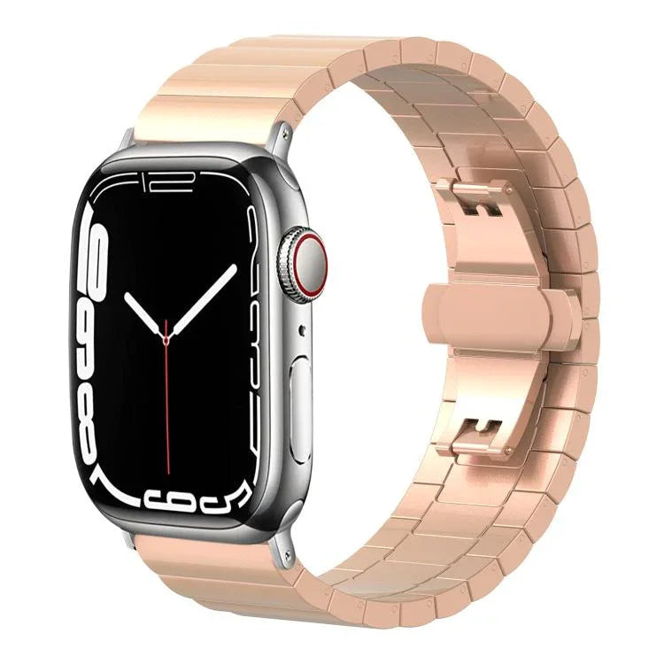 สายรัดนาฬิกาสแตนเลสสตีลตันเม็ดไม้ไผ่เม็ดเดียว xDfind สำหรับ Apple Watch 42 / 44 / 45 / 46 / 49 มม. 22 มม. สำหรับ Apple Watch 38 / 40 / 41 / S10 42 มม. 20 มม.