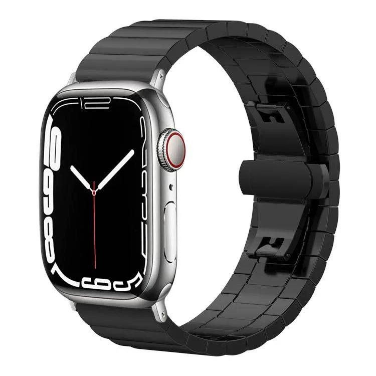 สายรัดนาฬิกาสแตนเลสสตีลตันเม็ดไม้ไผ่เม็ดเดียว xDfind สำหรับ Apple Watch 42 / 44 / 45 / 46 / 49 มม. 22 มม. สำหรับ Apple Watch 38 / 40 / 41 / S10 42 มม. 20 มม.