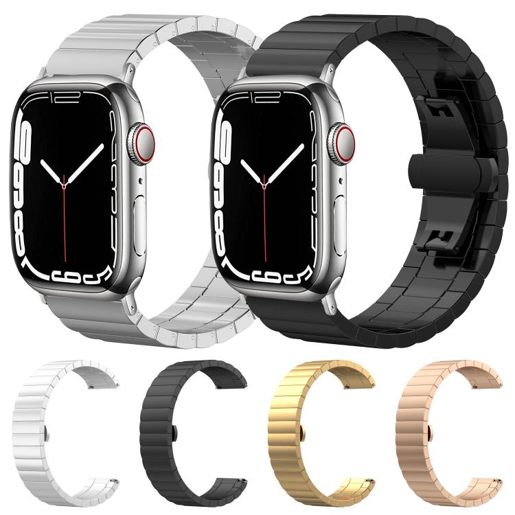สายรัดนาฬิกาสแตนเลสสตีลตันเม็ดไม้ไผ่เม็ดเดียว xDfind สำหรับ Apple Watch 42 / 44 / 45 / 46 / 49 มม. 22 มม. สำหรับ Apple Watch 38 / 40 / 41 / S10 42 มม. 20 มม.