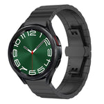 สายสแตนเลสสตีลแข็ง xDfind แบบเม็ดเดียวลายไม้ไผ่ สำหรับ Samsung Galaxy Watch8 / Watch8 Classic 22 มม., Samsung Galaxy Watch 7 / 6 / 5 / FE 20 มม., Samsung Galaxy Fit3 SM-R390 18 มม.