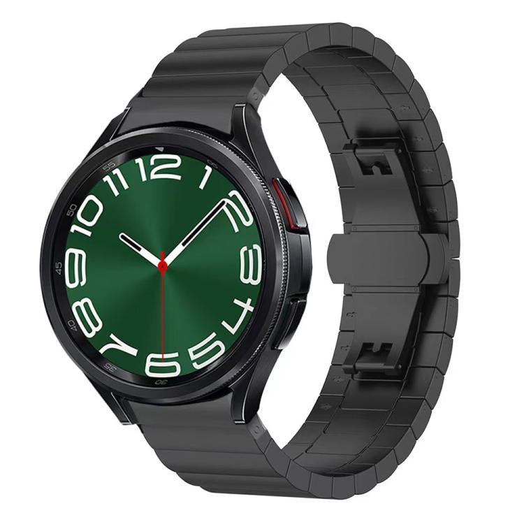 สายสแตนเลสสตีลแข็ง xDfind แบบเม็ดเดียวลายไม้ไผ่ สำหรับ Samsung Galaxy Watch8 / Watch8 Classic 22 มม., Samsung Galaxy Watch 7 / 6 / 5 / FE 20 มม., Samsung Galaxy Fit3 SM-R390 18 มม.