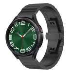 สายสแตนเลสสตีลแข็ง xDfind แบบเม็ดเดียวลายไม้ไผ่ สำหรับ Samsung Galaxy Watch8 / Watch8 Classic 22 มม., Samsung Galaxy Watch 7 / 6 / 5 / FE 20 มม., Samsung Galaxy Fit3 SM-R390 18 มม.