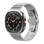 สายสแตนเลสสตีลแข็ง xDfind แบบเม็ดเดียวลายไม้ไผ่ สำหรับ Samsung Galaxy Watch8 / Watch8 Classic 22 มม., Samsung Galaxy Watch 7 / 6 / 5 / FE 20 มม., Samsung Galaxy Fit3 SM-R390 18 มม.