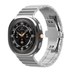 สายสแตนเลสสตีลแข็ง xDfind แบบเม็ดเดียวลายไม้ไผ่ สำหรับ Samsung Galaxy Watch8 / Watch8 Classic 22 มม., Samsung Galaxy Watch 7 / 6 / 5 / FE 20 มม., Samsung Galaxy Fit3 SM-R390 18 มม.