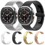 สายสแตนเลสสตีลแข็ง xDfind แบบเม็ดเดียวลายไม้ไผ่ สำหรับ Samsung Galaxy Watch8 / Watch8 Classic 22 มม., Samsung Galaxy Watch 7 / 6 / 5 / FE 20 มม., Samsung Galaxy Fit3 SM-R390 18 มม.