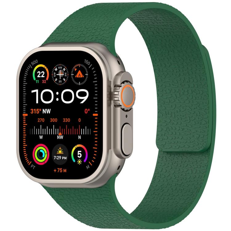 สายรัดนาฬิกาซิลิโคนแม่เหล็กลายลิ้นจี่ xDfind สำหรับ Apple Watch 42 / 44 / 45 / 46 / 49 มม. สำหรับ Apple Watch 38 / 40 / 41 / S10 42 มม.