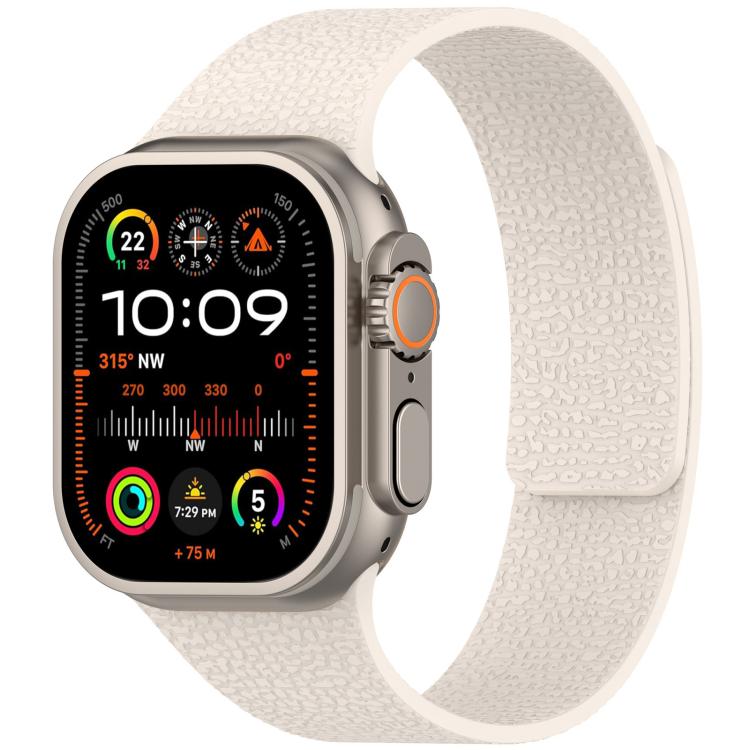 สายรัดนาฬิกาซิลิโคนแม่เหล็กลายลิ้นจี่ xDfind สำหรับ Apple Watch 42 / 44 / 45 / 46 / 49 มม. สำหรับ Apple Watch 38 / 40 / 41 / S10 42 มม.