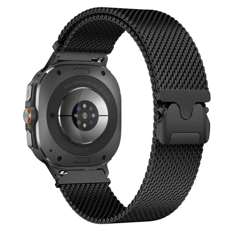 สายสแตนเลสสตีล xDfind แบบมิลานีส พร้อมหัวล็อกแบบร่มชูชีพ สำหรับ Samsung Galaxy Watch Ultra / Ultra 2025, Samsung Galaxy Watch8 / Watch8 Classic 22 มม.