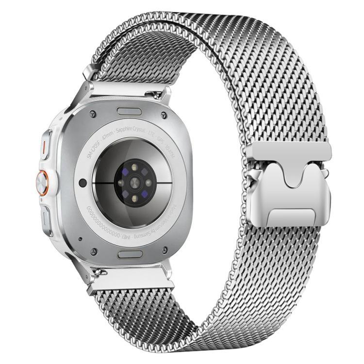 สายสแตนเลสสตีล xDfind แบบมิลานีส พร้อมหัวล็อกแบบร่มชูชีพ สำหรับ Samsung Galaxy Watch Ultra / Ultra 2025, Samsung Galaxy Watch8 / Watch8 Classic 22 มม.