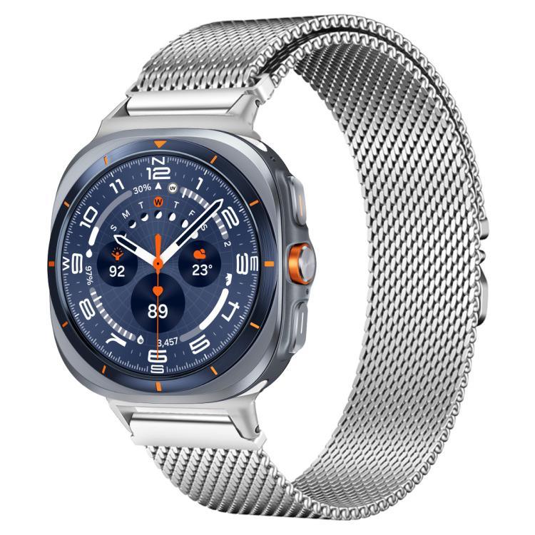 สายสแตนเลสสตีล xDfind แบบมิลานีส พร้อมหัวล็อกแบบร่มชูชีพ สำหรับ Samsung Galaxy Watch Ultra / Ultra 2025, Samsung Galaxy Watch8 / Watch8 Classic 22 มม.