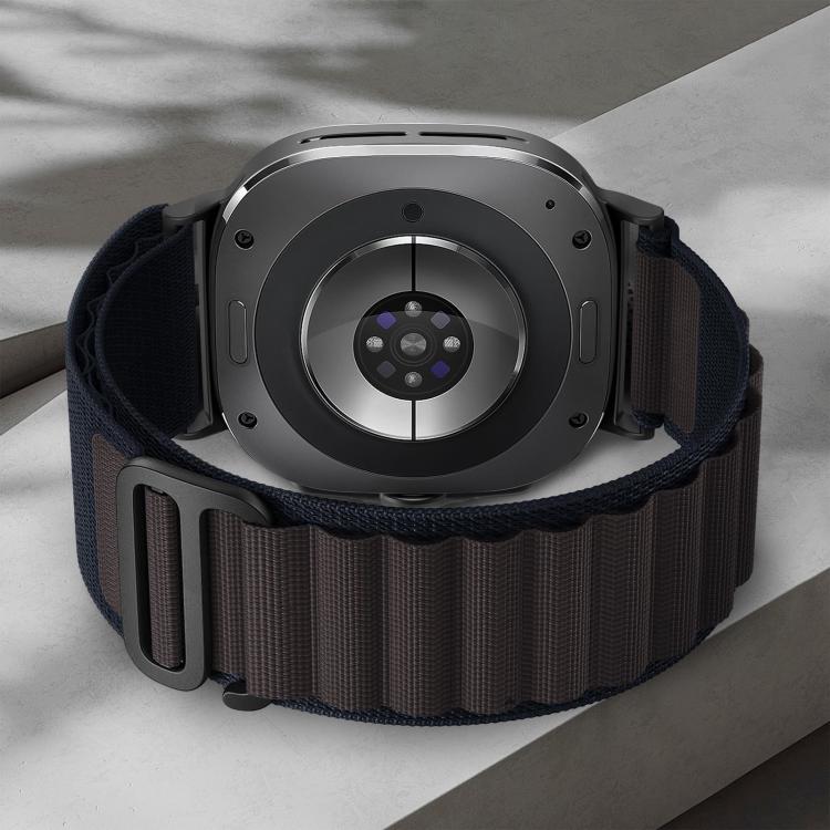 สายไนลอน xDfind พร้อมห่วงหัวล็อกสีดำ สำหรับ Samsung Galaxy Watch Ultra 47 มม. / Ultra 2025, Samsung Galaxy Watch8 / 8 Classic