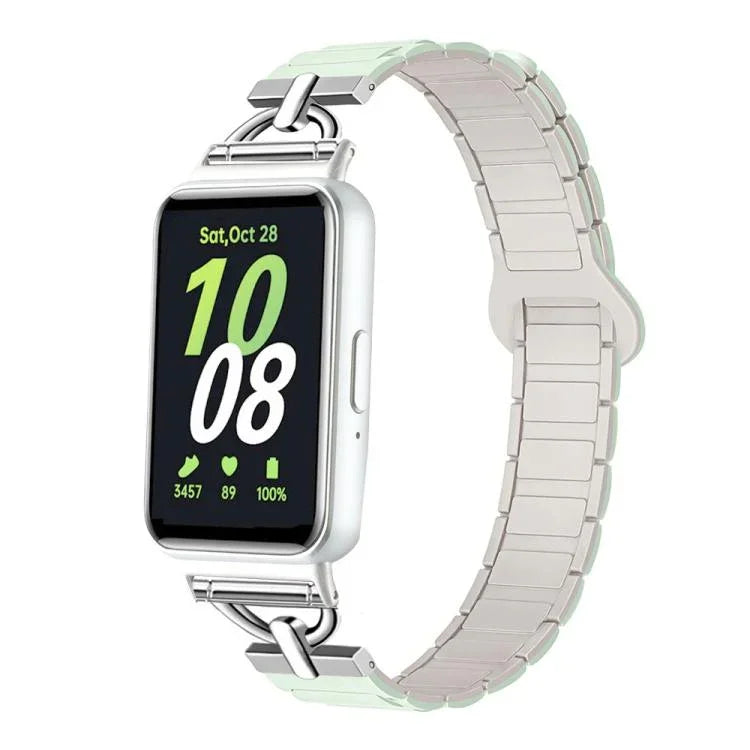 สายซิลิโคนแม่เหล็กรูปตัว D แบบเม็ดสาม สำหรับ Samsung Galaxy Fit3