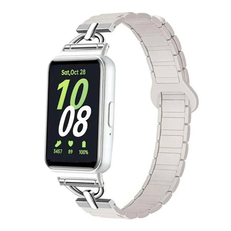 สายซิลิโคนแม่เหล็กรูปตัว D แบบเม็ดสาม สำหรับ Samsung Galaxy Fit3