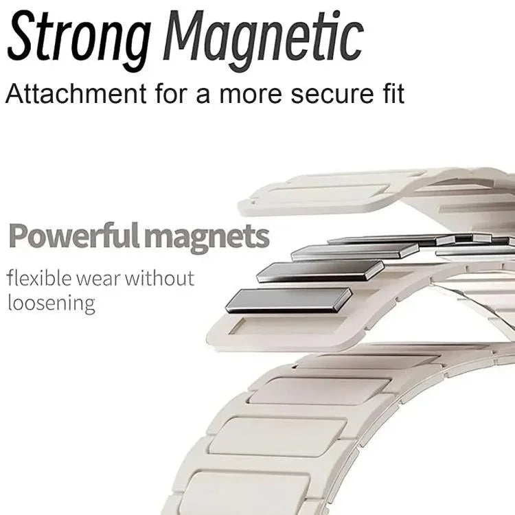 สายซิลิโคนแม่เหล็กรูปตัว D แบบเม็ดสาม สำหรับ Samsung Galaxy Fit3