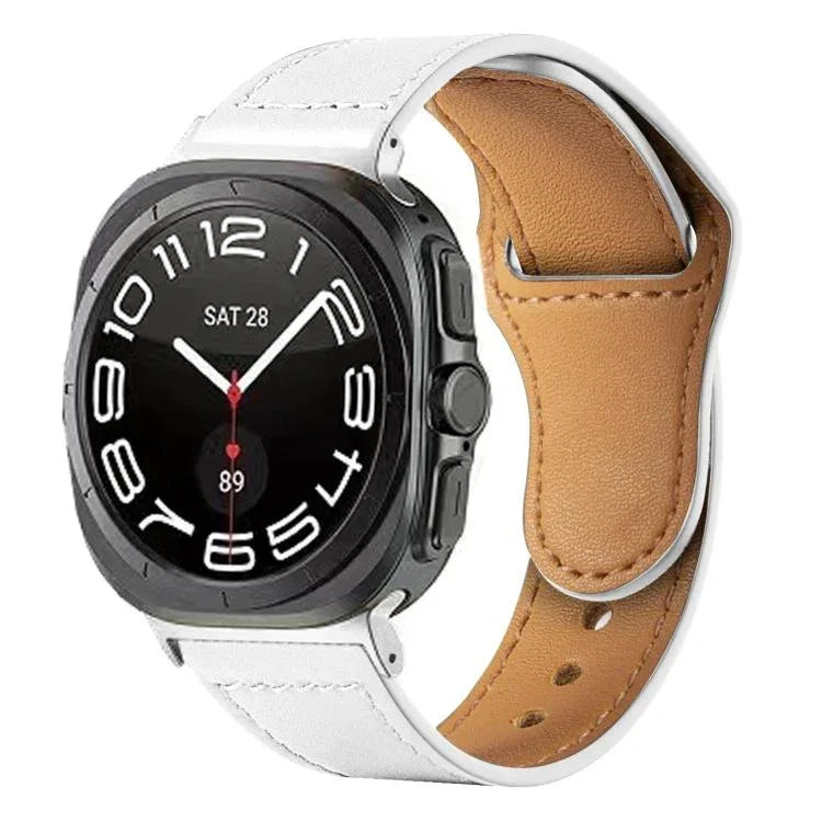 สายหนังพร้อมหัวล็อกหมุดกลับด้าน สำหรับ Samsung Galaxy Watch Ultra 47 มม. / Ultra 2025