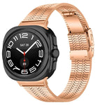 สายสแตนเลสสตีลแบบเม็ดห้าพร้อมหัวล็อกเต่า สำหรับ Samsung Galaxy Watch Ultra 47 มม. / Ultra 2025