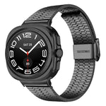 สายสแตนเลสสตีลแบบเม็ดเจ็ดพร้อมหัวล็อก สำหรับ Samsung Galaxy Watch Ultra 47 มม. / Ultra 2025