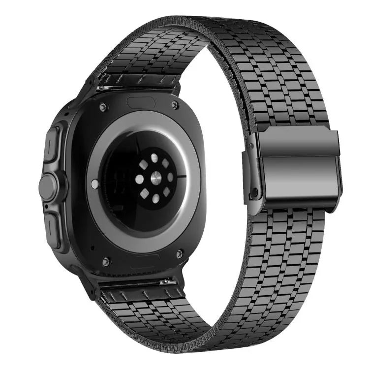 สายสแตนเลสสตีลแบบเม็ดเจ็ดพร้อมหัวล็อก สำหรับ Samsung Galaxy Watch Ultra 47 มม. / Ultra 2025