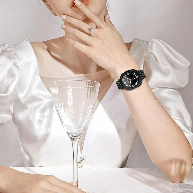 สายสแตนเลสสตีลแบบเม็ดเจ็ดพร้อมหัวล็อก สำหรับ Samsung Galaxy Watch Ultra 47 มม. / Ultra 2025