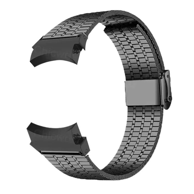 สายรัดนาฬิกาสแตนเลสสตีลแบบตัวล็อกลูกปัดเจ็ดเม็ด สำหรับ Samsung Galaxy Watch 7 / 6 / 5 / 4