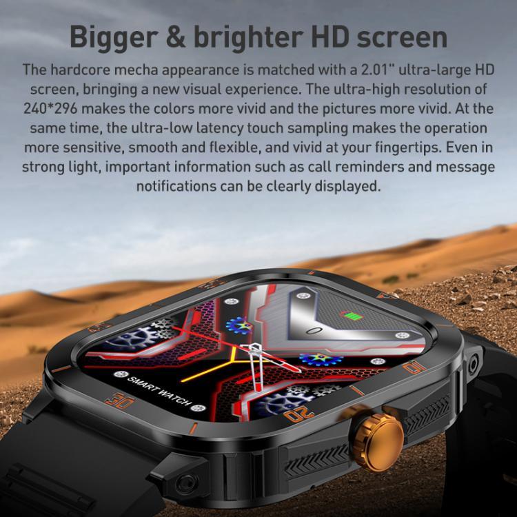 C50 Pro สมาร์ทวอทช์กีฬา BT กลางแจ้ง หน้าจอ TFT 2.19 นิ้ว รองรับการตรวจวัดอัตราการเต้นหัวใจ