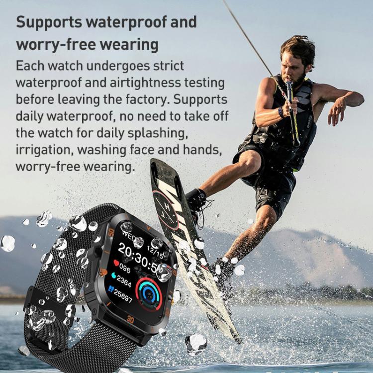 C50 Pro สมาร์ทวอทช์กีฬา BT กลางแจ้ง หน้าจอ TFT 2.19 นิ้ว รองรับการตรวจวัดอัตราการเต้นหัวใจ