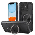 เคสโทรศัพท์ที่ยึดแม่เหล็กหมุนได้ 360 องศา แบบสามแกน Mecha สำหรับ iPhone 12, สำหรับ iPhone 12 Pro, สำหรับ iPhone 11