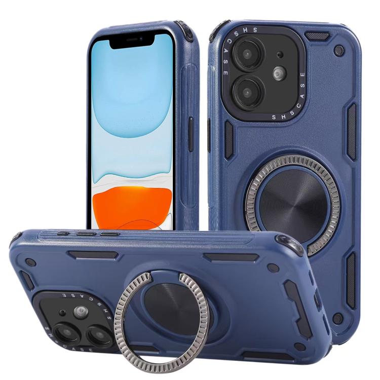เคสโทรศัพท์ที่ยึดแม่เหล็กหมุนได้ 360 องศา แบบสามแกน Mecha สำหรับ iPhone 12, สำหรับ iPhone 12 Pro, สำหรับ iPhone 11