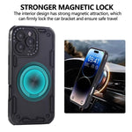 เคสโทรศัพท์ที่ยึดแม่เหล็กหมุนได้ 360 องศา แบบสามแกน Mecha สำหรับ iPhone 12, สำหรับ iPhone 12 Pro, สำหรับ iPhone 11