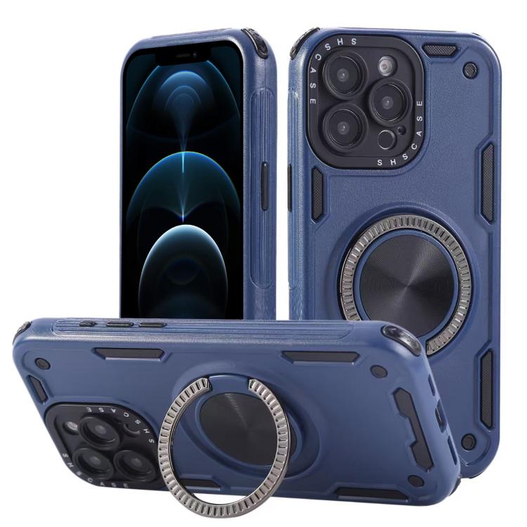 เคสโทรศัพท์ที่ยึดแม่เหล็กหมุนได้ 360 องศา แบบสามแกน Mecha สำหรับ iPhone 12, สำหรับ iPhone 12 Pro, สำหรับ iPhone 11