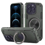เคสโทรศัพท์ที่ยึดแม่เหล็กหมุนได้ 360 องศา แบบสามแกน Mecha สำหรับ iPhone 12, สำหรับ iPhone 12 Pro, สำหรับ iPhone 11