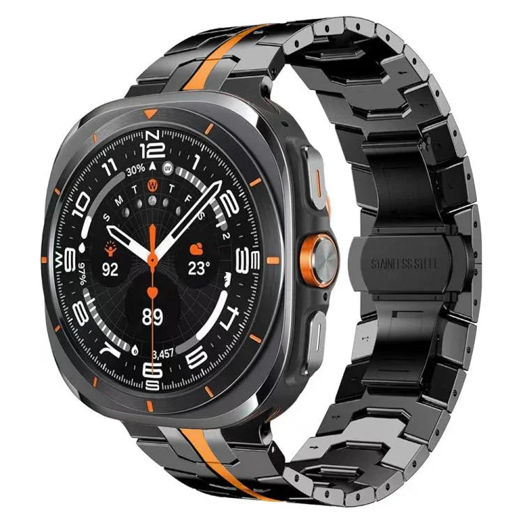 สายรัดนาฬิกาแบบหัวเข็มขัดผีเสื้อ อัลลอยไทเทเนียม สำหรับ Samsung Galaxy Watch8 / Watch8 Classic