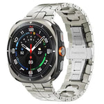 สายรัดนาฬิกาแบบหัวเข็มขัดผีเสื้อ อัลลอยไทเทเนียม สำหรับ Samsung Galaxy Watch8 / Watch8 Classic