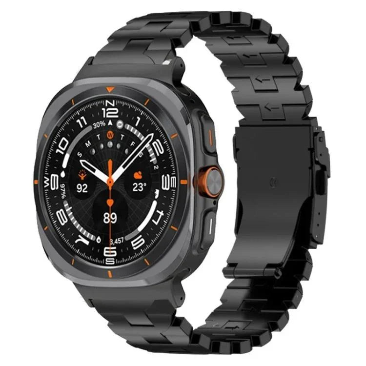 สายรัดนาฬิกาโลหะผสมไทเทเนียมหัวเข็มขัดแบบผีเสื้อ สำหรับ Samsung Galaxy Watch8 / Watch8 Classic