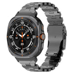 สายรัดนาฬิกาโลหะผสมไทเทเนียมหัวเข็มขัดแบบผีเสื้อ สำหรับ Samsung Galaxy Watch8 / Watch8 Classic