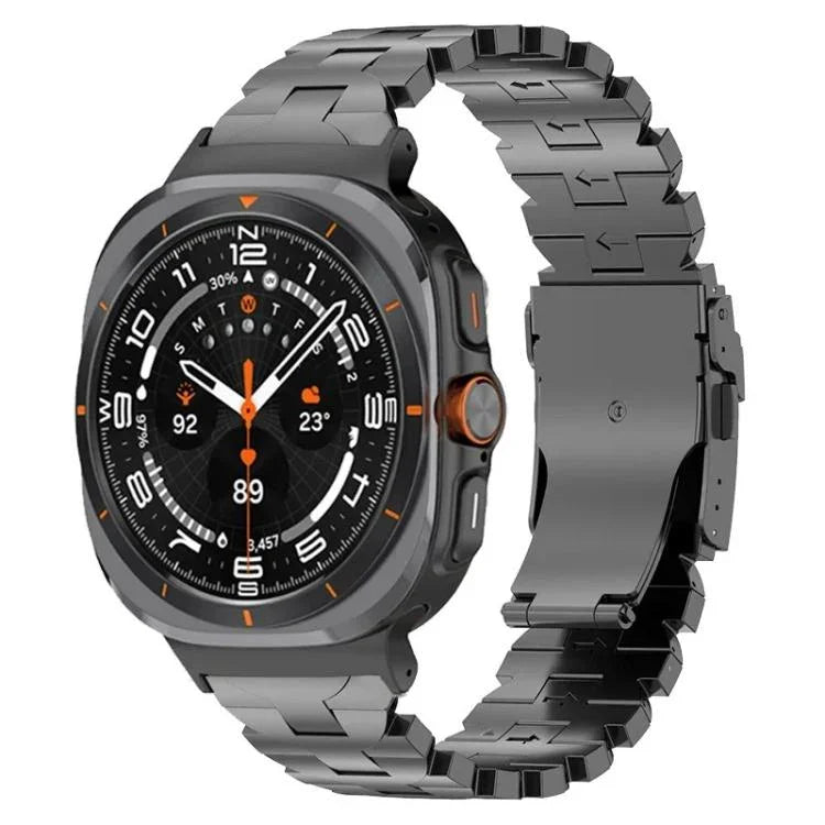สายรัดนาฬิกาโลหะผสมไทเทเนียมหัวเข็มขัดแบบผีเสื้อ สำหรับ Samsung Galaxy Watch8 / Watch8 Classic