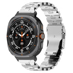 สายรัดนาฬิกาโลหะผสมไทเทเนียมหัวเข็มขัดแบบผีเสื้อ สำหรับ Samsung Galaxy Watch8 / Watch8 Classic