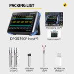 FNIRSI DPOS350P ออสซิลโลสโคปแท็บเล็ต 4 ใน 1 หน้าจอสัมผัส IPS HD 7 นิ้ว 350M, DPOS350P(ปลั๊ก US), DPOS350P(ปลั๊ก EU)