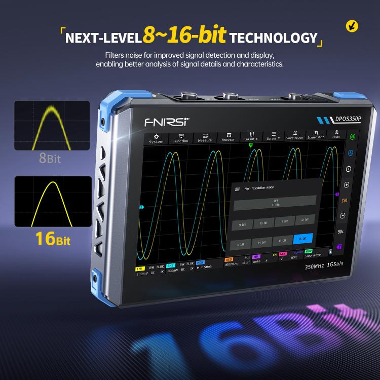 FNIRSI DPOS350P ออสซิลโลสโคปแท็บเล็ต 4 ใน 1 หน้าจอสัมผัส IPS HD 7 นิ้ว 350M, DPOS350P(ปลั๊ก US), DPOS350P(ปลั๊ก EU)